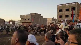 طلقة جماعية بمهرجان التبوريدة بمدينة العيون TBORIDA 