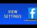 How to View Settings On Facebook On PC