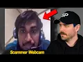 Lagu Scammer Reacts when he notices his Webcam ON