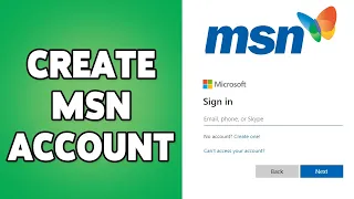 How To Create MSN Account 2024 MSN Account Sign Tutorial