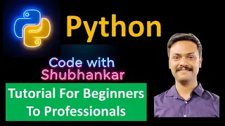 Python Tutorial Promotional Python Tutorial For Beginners Code with Shubhankar