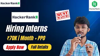HackerRank Internship 2026 Full Details Eligibility Perks Secret Tips to Get Selected