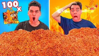 تحدي ١٠٠ اندومي كوري حار 3X و العقاب ندمنا  تحدي ١٠٠ اندومي كوري حار 3X و العقاب ندمنا