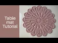 Simple Crochet Placemat pattern Crochet Thalposh Design Crochetnaari