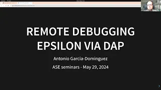 Remote debugging Epsilon scripts via the Debug Adapter Protocol