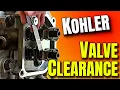 Kohler Engine Valve Clearance Adjustment V-Twin Courage 7000 Series More