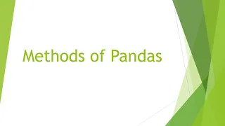 head tail shape columns dtypes Some of the basic methods of pandas pandas tutorial