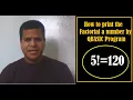 Factorial program in QBASIC QBASIC Programming GB Tech Programming