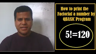 Factorial program in QBASIC QBASIC Programming GB Tech Programming