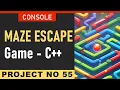 Maze Escape Game in C for Beginners Easy Console Games Coding Tutorial