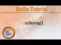 Kotlin Tutorial String buffer toString