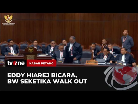 Momen Bambang Widjojanto Walk Out saat Eddy Hiariej Dihadirkan di MK