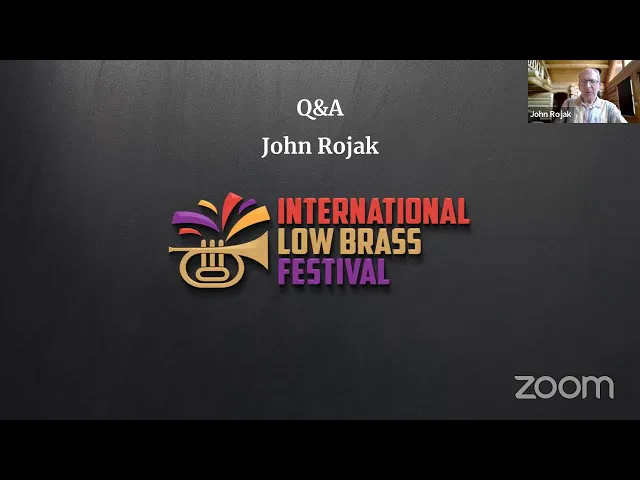 Festival title card for a Q&A with John Rojak