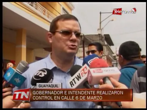 Gobernador e intendente realizaron control en calle 6 de marzo