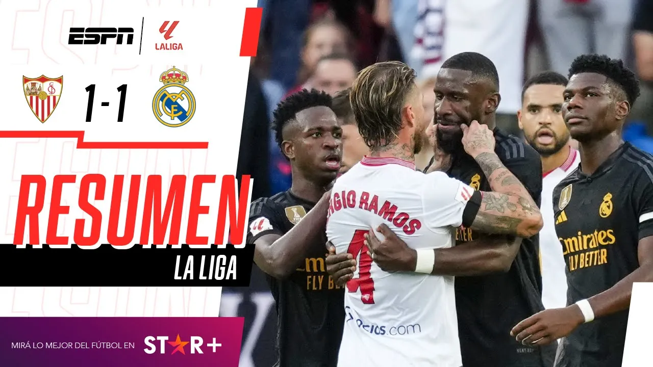 ¡BLOOPER, EMPATE Y PARTIDAZO MUY CALIENTE EN EL SÁNCHEZ PIZJUÁN! | Sevilla 1-1 Real Madrid | RESUMEN