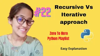Recursive Vs Iterative Approach - Python Trends Python Tutorials For Absolute Beginners