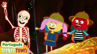 Caverna assustadora | Músicas de Halloween para Crianças | Casa TeeHee