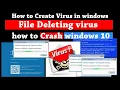 i make unknown virus using vbs script