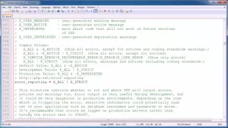 PHP Tips Error Reporting
