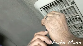 P1 Toyota Hiace Rear Roof Evaporator Replacement طريقه تغيير تلاجه تكييف تويوتا هاي ايس ج١ 