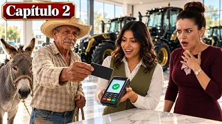 Lo juzgaron por llegar en un burro pero quedaron asombrados cuando saco su tarjeta
