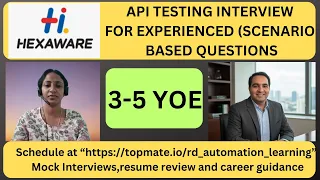 API Testing Interview Questions and Answers API Testing Scenario Based RD Automation Learning