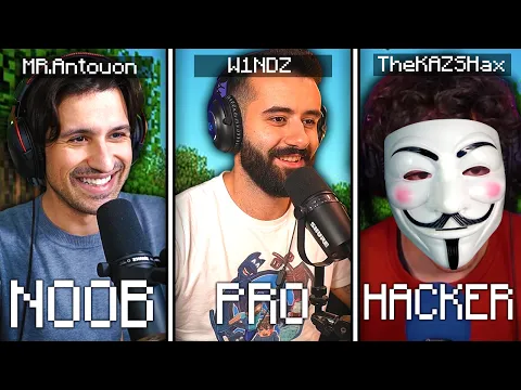 Video Thumbnail: NOOB VS PRO VS HACKER στο MINECRAFT DEATH RUN!