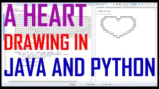 Heart Drawing In Java And Python From Scratch