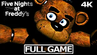 FIVE NIGHTS AT FREDDY S Full Gameplay Walkthrough No Commentary FULL GAME 4K Ultra