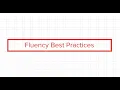 Teacher Tip Fluency Best Practices