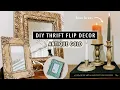 DIY THRIFT FLIP Antique Gold Decor Testing Techniques and Paints XO MaCenna