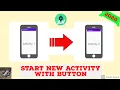 Activity 1 to Activity 2 With Button Android Studio 2020 By Techno World