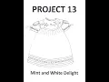 Project 13 1 Mint and White Delight the Anna Scott dress