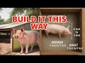 STOP Building the Wrong Pig Pens Exact Sizes for Weaners Growers Adult Pigs