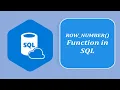 SQL Interview Question and Answers ROW NUMBER Function in SQL