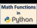Mathematical Functions in Python
