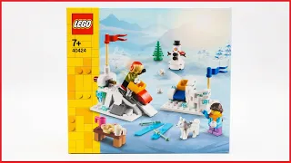 Lego Seasonal 40424 Winter Snowball Fight Speed Build Review