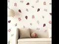 Brown leaves Wall Sticker Trendy Boho Style
