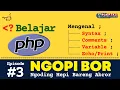 Ngopi Bor Pemrograman PHP untuk Pemula