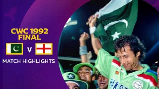 cricket world cup 1992 final pakistan v england match highlights