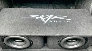 Installing 2 Skar SDS 10s Subwoofers Challenger Scat Pack