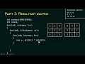 C Program for Matrix Multiplication Part 2