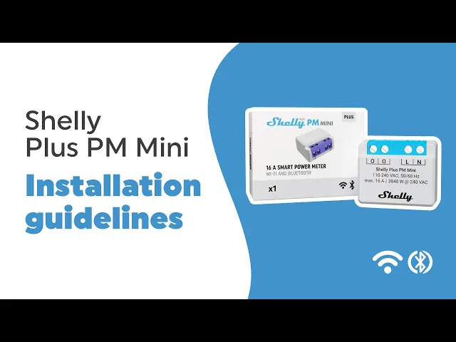 Micromódulo Smart de medición monofásica 1х 16A Shelly Plus PM Mini - 265673