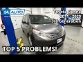 Top 5 Problems Toyota Sienna Minivan 2011-2020 3rd Generation