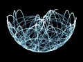 Double Pendulum Chaos Light Writing computer simulation 1