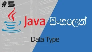 java sinhala 05 - Java Data Type by Pannala
