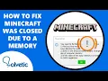 How to FIX MINECRAFT WAS CLOSED DUE to a MEMORY ALLOCATION ERROR in TLAUNCHER
