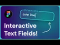 Interactive Text Fields in Figma Interactive Design System Ep 1