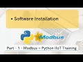 Software Installation Modbus Slave Python Modscan VSPD pymodbus pymodbusTCP