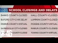 School closures and delays continue into Tuesday